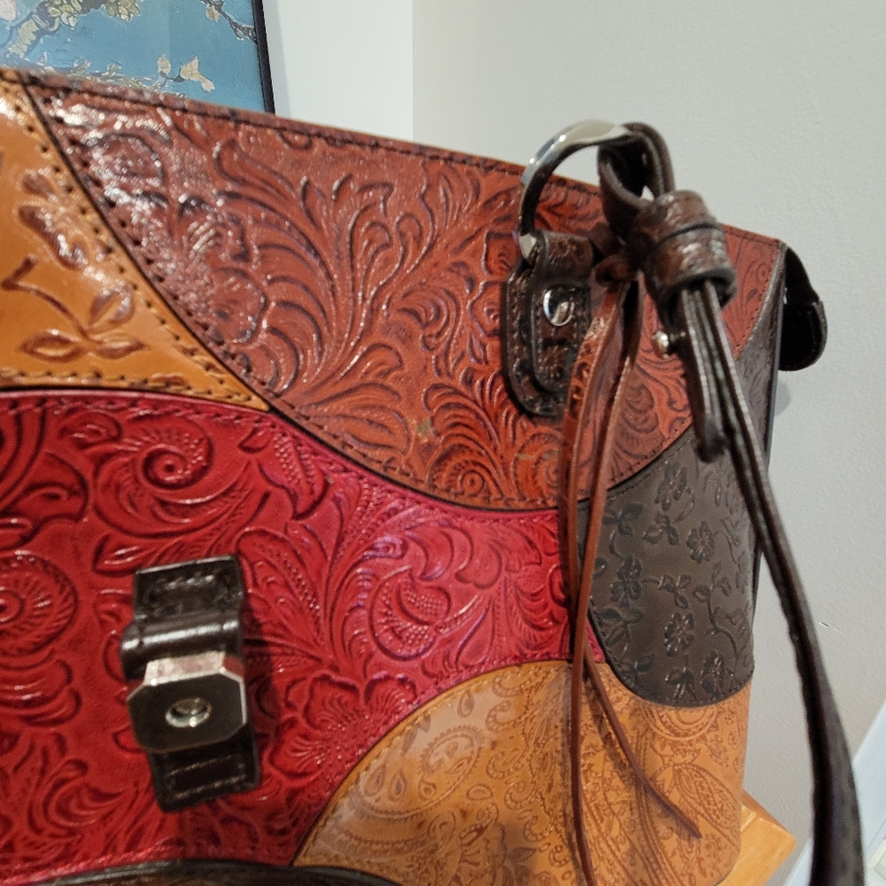 Marc Chantal M.C. Handbags purse leather western excellent used condition - Picture 10 of 10